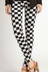 Black and White Checkered Leggings